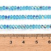 Electroplate Glass Beads Strands GL-CBAA615-03E-4
