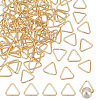 PandaHall Elite Brass Triangle Linking Ring KK-PH0009-11-1