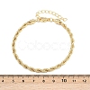 5 Pcs 5 Styles Brass Chain Bracelets Set for Women BJEW-D357-01G-6
