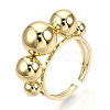 Brass Open Cuff Ring RJEW-Q778-37G-3