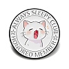 Always Sleepy Club Cat Enamel Pins JEWB-K040-09EB-1
