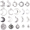 100Pcs 20 Styles Tibetan Style Alloy Pendants FIND-BM0001-17-1