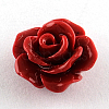 Dyed Flower Synthetical Coral Beads CORA-R011-28D-1