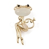 Alloy with Cat Eye Brooch JEWB-Q030-46G-1