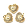 Brass Micro Pave Cubic Zirconia Pendants KK-U072-01B-G-1