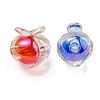 UV Plating Rainbow Iridescent Acrylic Beads OACR-F004-02-2