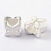 Alloy Enamel European Beads MPDL-R006-06-2