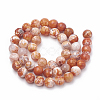 Dyed Natural Crackle Agate Beads Strands X-G-T100-03F-2