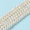 Natural Cultured Freshwater Pearl Beads Strands PEAR-E018-55-2