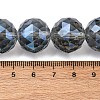 Transparent Electroplate Glass Beads Strands EGLA-N002-34G-F04-2
