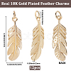 12Pcs Brass Pendants KK-BBC0027-66-2