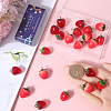 SUNNYCLUE 24Pcs 3 Styles Opaque & Transparent Resin Imitation Fruit Pendants RESI-SC0002-99-3