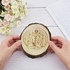 Rustic Wooden Slice Cup Mats DJEW-WH0010-86-3