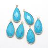 Synthetic Turquoise Pendants G-S221-11G-2