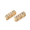 Brass Micro Pave Clear Cubic Zirconia Multi-Strands Links KK-N290-19G-1