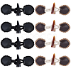 8 Pairs 2 Styles Resin Buttons BUTT-CL0001-09-1