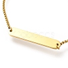 304 Stainless Steel Box Chain Slider Bracelets BJEW-M233-03G-2