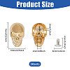 50Pcs Skull Alloy Rivets FIND-CA0011-72A-G-2