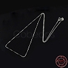 Anti-Tarnish Rhodium Plated 925 Sterling Silver Necklaces STER-M034-38A-2