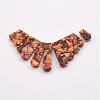 Assembled Bronzite and Imperial Jasper Beads Strands G-P298-B02-3