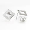 Tarnish Resistant 304 Stainless Steel Stud Earring Findings X-STAS-Q223-07A-3