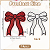 14Pcs Polyester Iron on/Sew On Patches PATC-FG0003-06B-2
