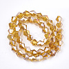 Electroplate Glass Beads Strands EGLA-Q118-6mm-B06-2