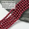 Eco-Friendly Dyed Glass Pearl Beads Strands HY-A008-5mm-RB084-2