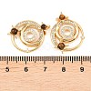 Natural Tiger Eye Pendants KK-H538-17G-3