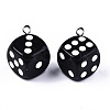 Opaque Epoxy Resin Pendants X-CRES-N025-12A-B01-3