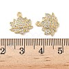 Brass Micro Pave Cubic Zirconia Charms KK-C099-09G-3