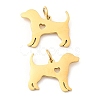 PVD Vacuum Plating 304 Stainless Steel Pendants STAS-Z042-11G-1