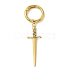 6Pcs 3 Colors Sword Alloy Shoe Charms HJEW-PH01900-2