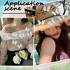 60Pcs 10 Colors Cloth Butterfly Ornament Accessories DIY-CY0004-04-6