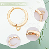 20Pcs 2 Style Brass Hoop Earring Findings KK-AR0003-24-5