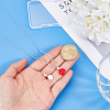 2Pcs 925 Sterling Silver Glue-on Flat Pad Bails STER-PH0003-96-3