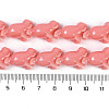 Synthetic Coral Dyed Carved Beads Strands CORA-K009-03-4
