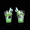 Imitation Fruit Tea Resin Pendants CRES-S359-31D-2