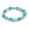 Vintage Leaf Synthetic Turquoise Beaded Bracelets for Women FL7669-6-1