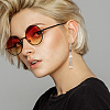 2 Pairs 2 Style Alloy Fishbone Long Dangle Eararings for Women EJEW-AN0002-53-4