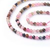 Natural Multicolor Tourmaline Beads Strands G-F619-20B-3mm-3