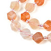 Natural Yellow Agate Beads Strands G-T144-24A-06-3
