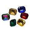 Faceted Rectangle K9 Glass Pointed Back Rhinestone Cabochons RGLA-A017-8x10mm-SM-3