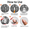 Stainless Steel DIY Nail Art Templates MRMJ-WH0092-093-7