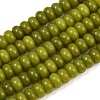 Dyed Natural White Jade Beads Strands G-G107-A47-01-1