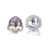 Electroplate K9 Glass Rhinestone Beads EGLA-L013-001-3