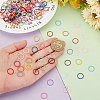 PandaHall Elite 225Pcs 15 Colors SPray Painted Zinc Alloy Jump Rings FIND-H0010-91B-3