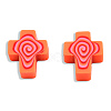 Handmade Polymer Clay Beads CLAY-T020-30H-2