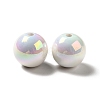 UV Plating Rainbow Iridescent Acrylic Beads X-PACR-D070-01F-2