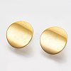PVD Vacuum Plating 304 Stainless Steel Stud Earring Findings X-STAS-Q231-06G-2